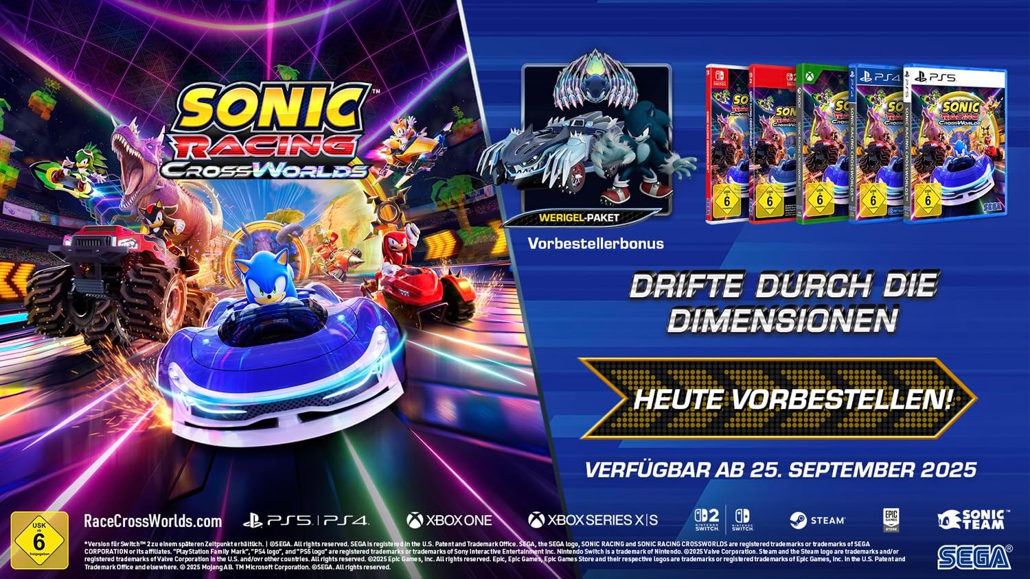 sonic racing crossworlds ps5