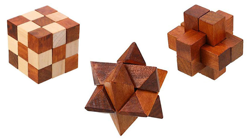 Handcrafted Wooden Puzzles With Box Handcrafted Wooden Puzzles With Box